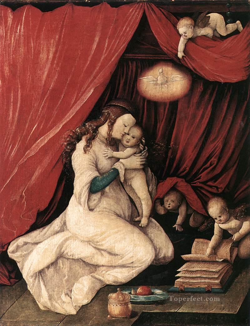 Virgin And Child In A Room Renaissance painter Hans Baldung Oil Paintings